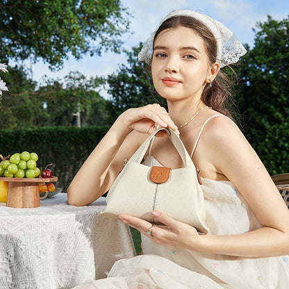 AGE FREE Unique Simple Cute Handbag Casual and All-match Bag for Girls Dumpling Bag