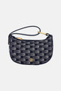 Bally  Monogram Emblem Minimoon Day Clutch Bag, Navy Blue