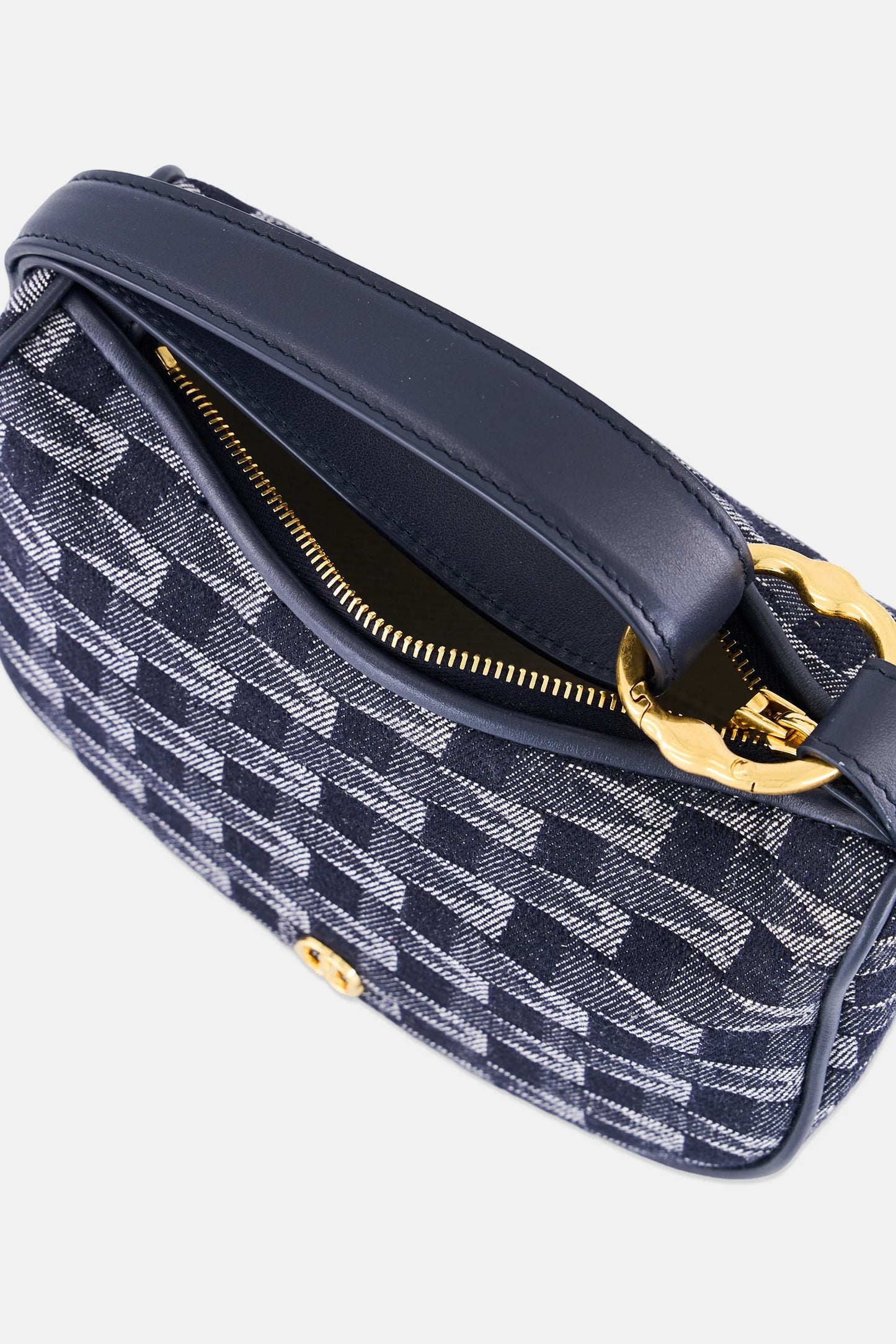 Bally  Monogram Emblem Minimoon Day Clutch Bag, Navy Blue