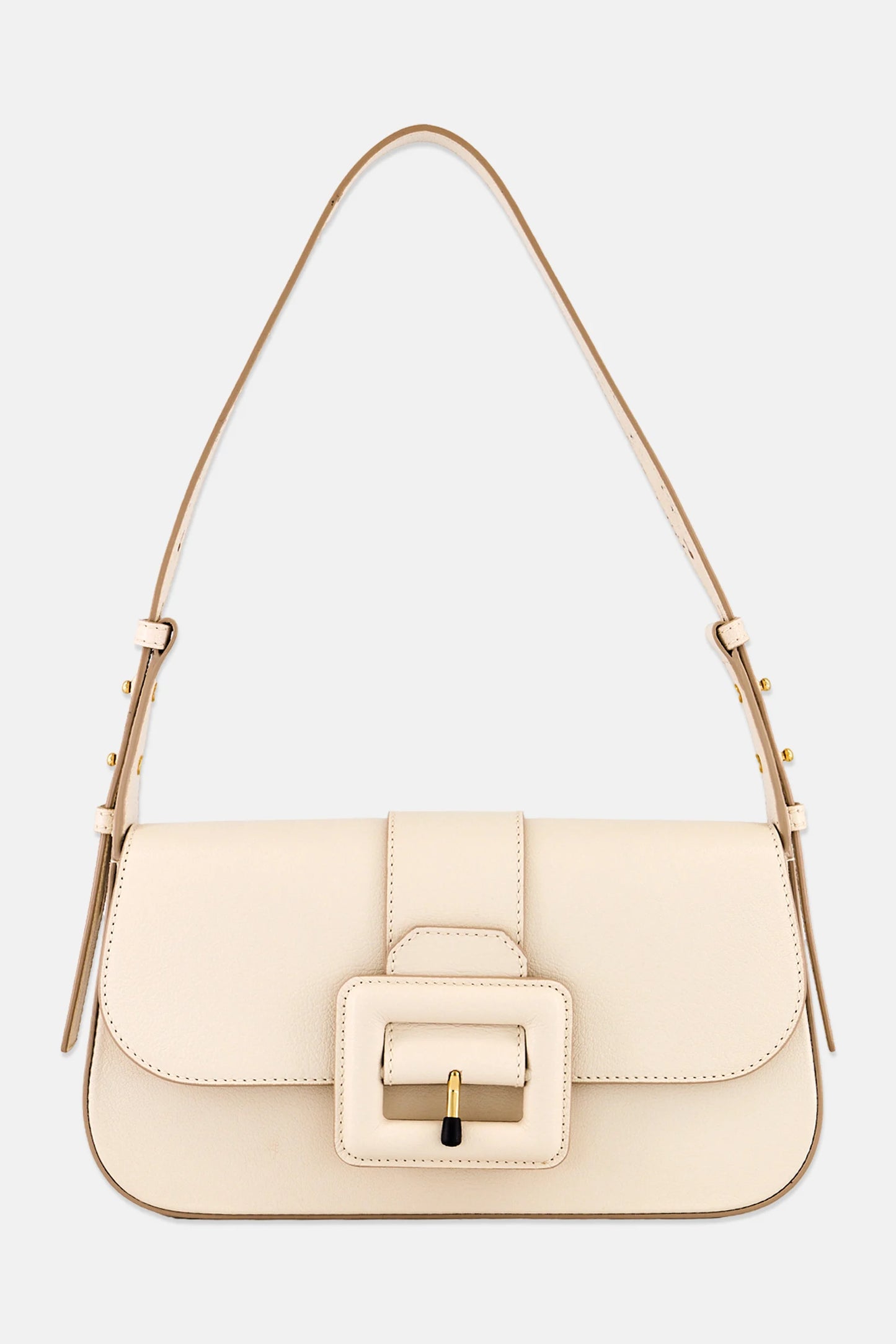 Bally Plain Shoulder Bag, Beige