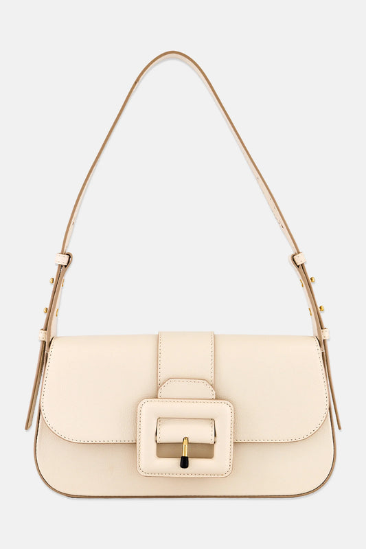 Bally Plain Shoulder Bag, Beige