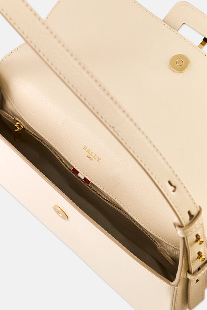 Bally Plain Shoulder Bag, Beige