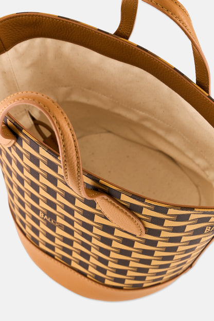 Bally  8 Hours Bucket Shoulder Bag, Cognac
