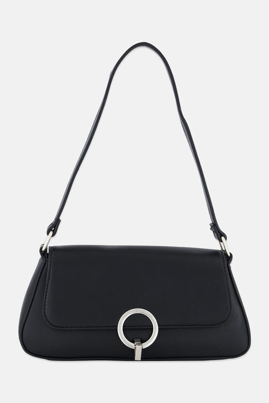 French Connection Shoulder Bag 15 H x 26 L x 7 W cm, Black