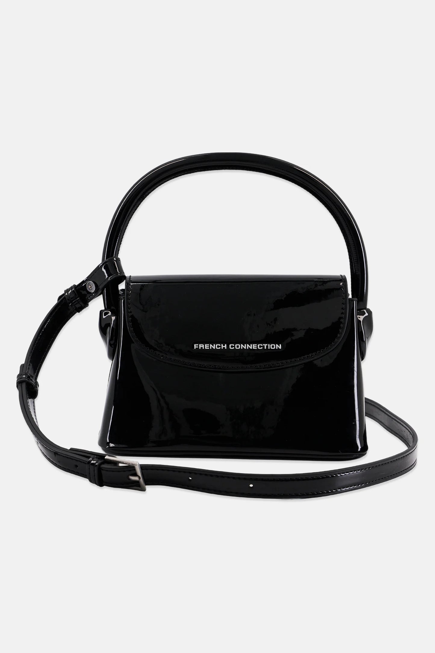 French Connection Cross Body Bag 12 H x 20 L x 8 W cm, Black