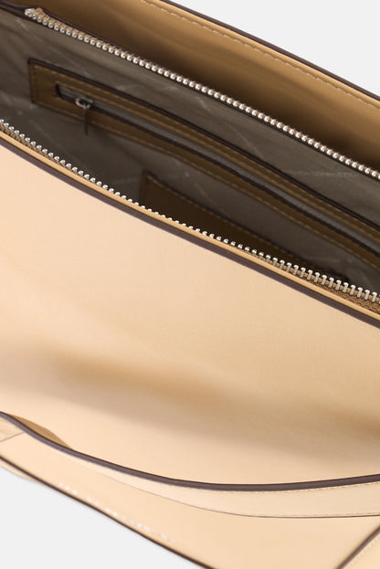 French Connection Shoulder Bag 30 H x 34 L x 15 W cm, Beige