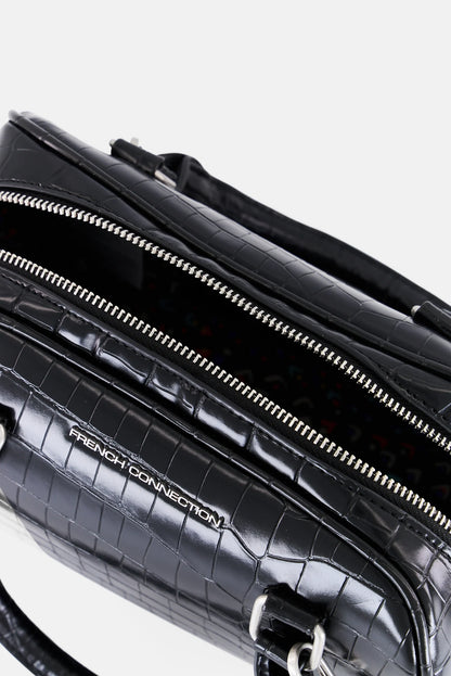 French Connection Satchel Bag, Black
