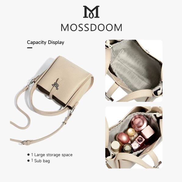 MOSSDOOM Multi-functional Large Capacity Retro Handbag
