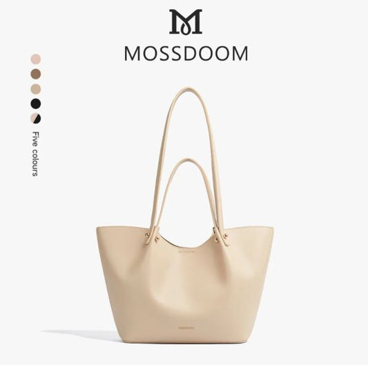 MOSSDOOM Women's Bag Perla Bag Simple Elegant Handbag Bucket Tote Bag Shoulder Bag for Women