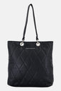 FRENCH CONNECTION Women Orel Quilted Slim Tote Bag, Black