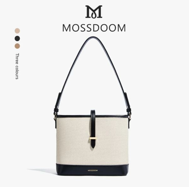 MOSSDOOM Women's Bag Catly Bag Fashion Sweet Stitching Color Underarm Bucket Bag Large Capacity Shoulder Bag for Women