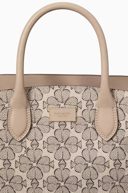 Kate Spade Suite Crossbody Tote Bag in Floral Jacquard - Neutral